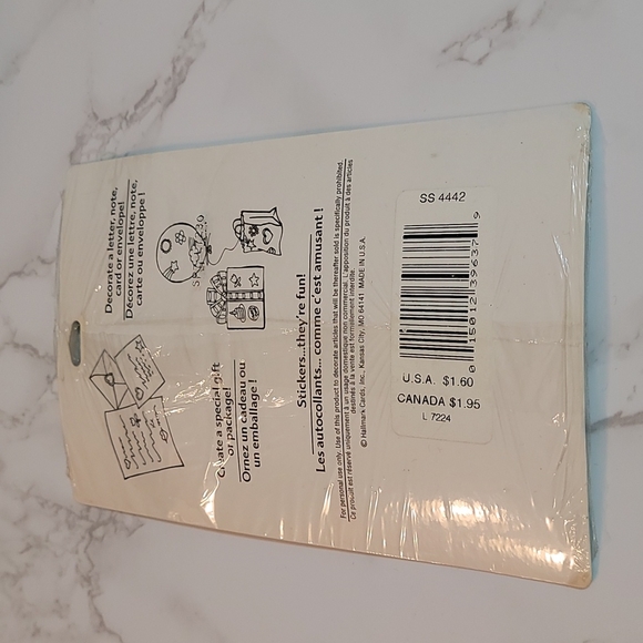 Hallmark Vintage Wizard of Oz Stickers 1994 STILL SEALED IN PACKAGE - Picture 2 of 2